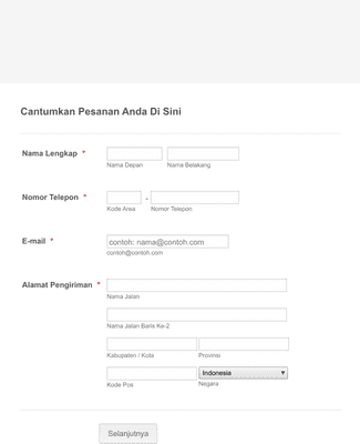 Form Templates: Formulir Pemesanan APD COVID 19