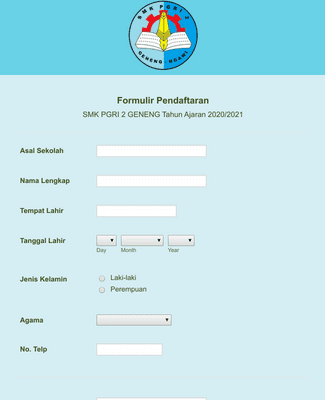 Sloncom Template Formulir | JotForm