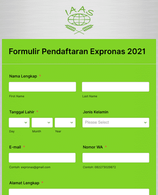 Form Templates: Expronas 2021