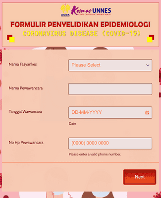 Form Templates: Formulir Penyelidikan Epidemiologi COVID 19