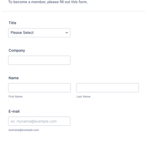 Forum Membership Form Template | Jotform