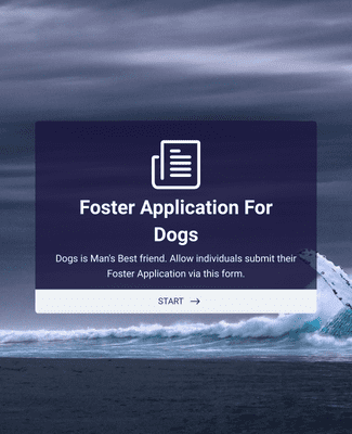Form Templates: Foster Application for Dogs