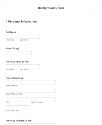 Free Background Check Authorization Form Template | Jotform