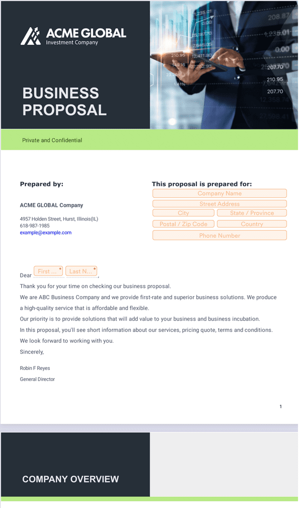sample business proposal pdf free download