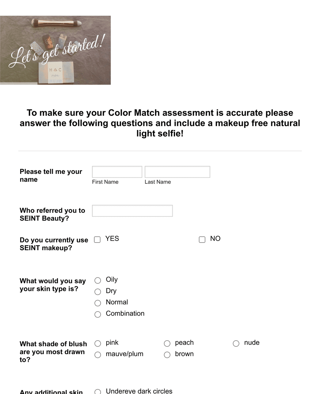 Free Color Match Quiz Form Template Jotform