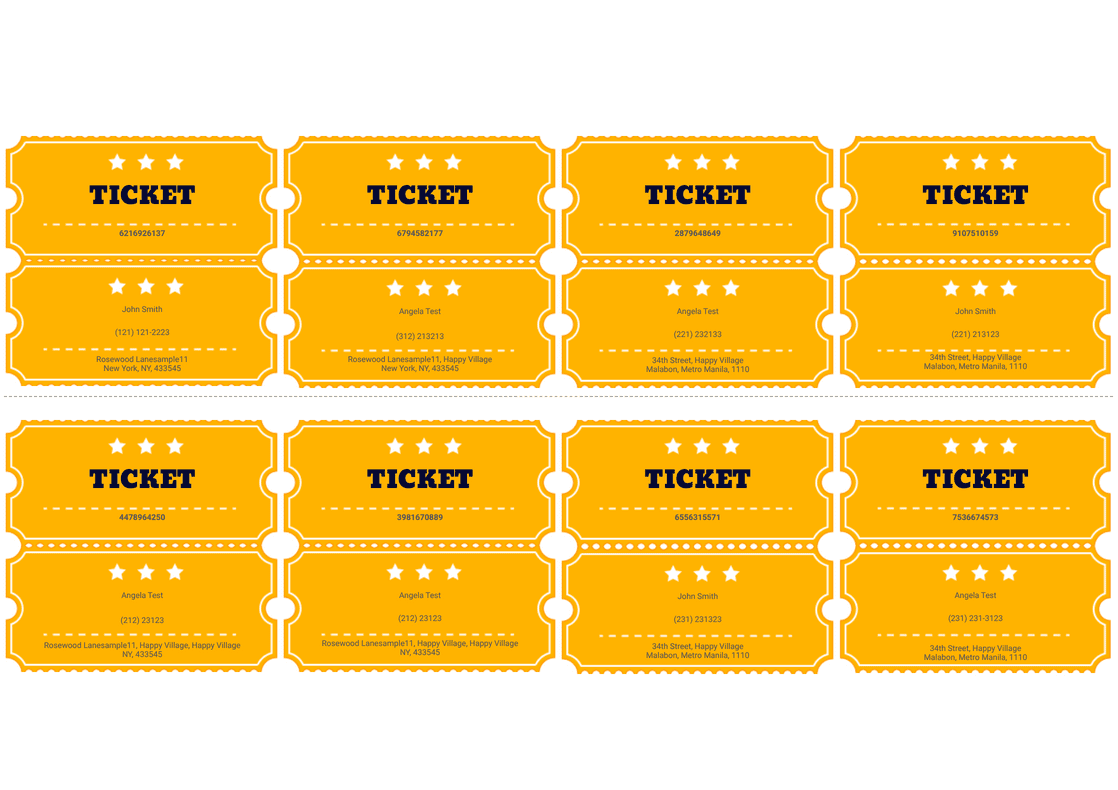 Train Ticket Template Printable