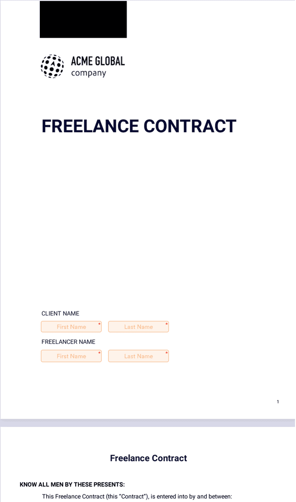 Freelance Contract Template - Sign Templates | Jotform