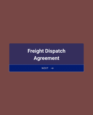 Freight Dispatch Agreement