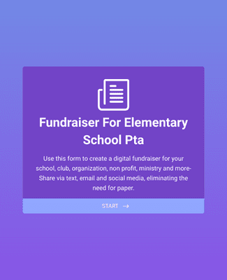 Form Templates: Fundraiser for Elementary School PTA