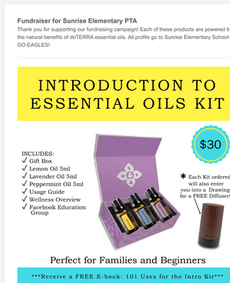 Fundraiser For Elementary School PTA