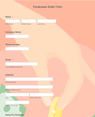 Fundraiser Order Form