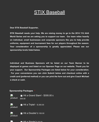 Sponsorship Request Form Template | JotForm