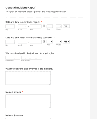 Interim Report Form Template Jotform