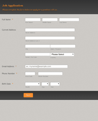 City Hall Job Application Form Template | Jotform