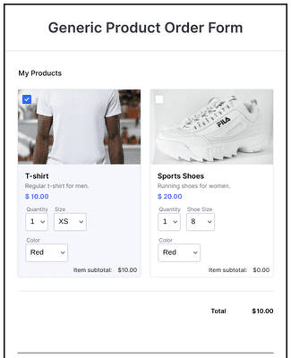Custom Simple Order Form Template | Jotform
