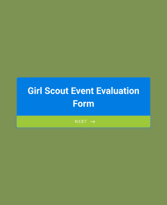Girl Scout Event Evaluation Form