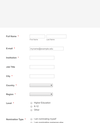 Global Innovation Awards 2019 - Nomination Form Template | Jotform