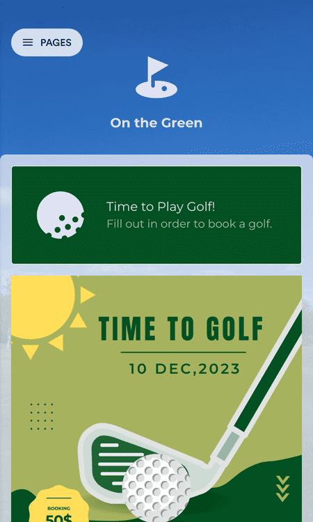 Golf Booking App