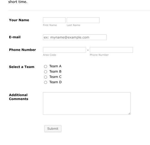 Athletic League Registration Form Template | Jotform