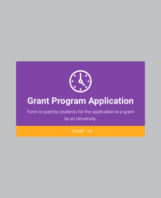Form Templates: Grant Program Application 