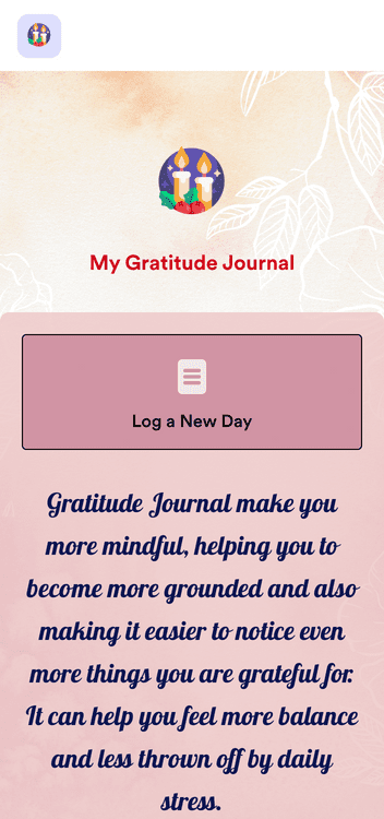 Gratitude Journal App Template | Jotform