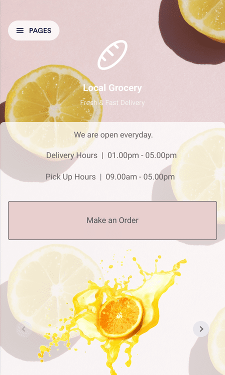 Template-grocery-delivery-app