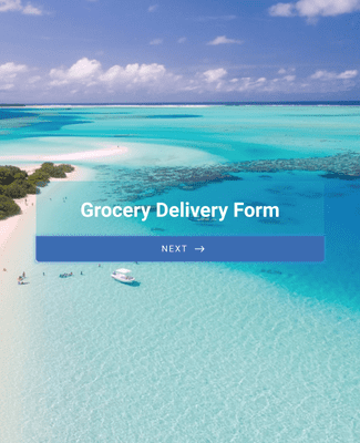 Grocery Delivery Form