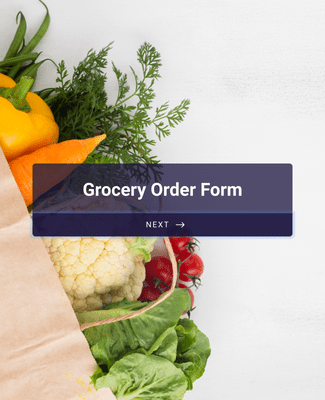 Form Templates: Grocery Order Form