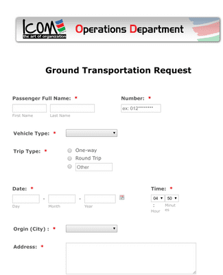 Bus Request Form Template | JotForm