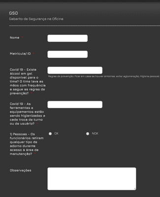 Form Templates: GSO 2020