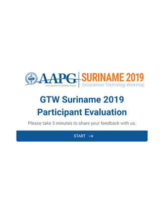 Form Templates: GTW Suriname 2019 Participant Evaluation