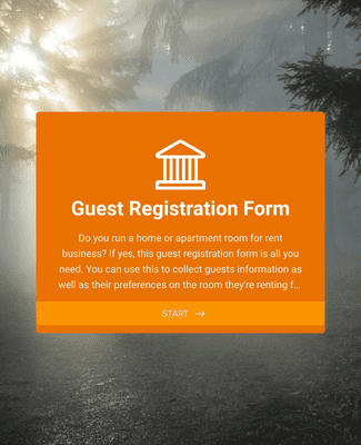 Form Templates: Guest Registration Form