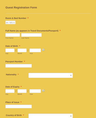 Virtual Check-in Form Template | Jotform