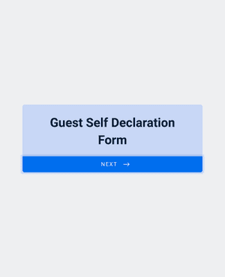 Form Templates: Guest Self Declaration Form COVID 19