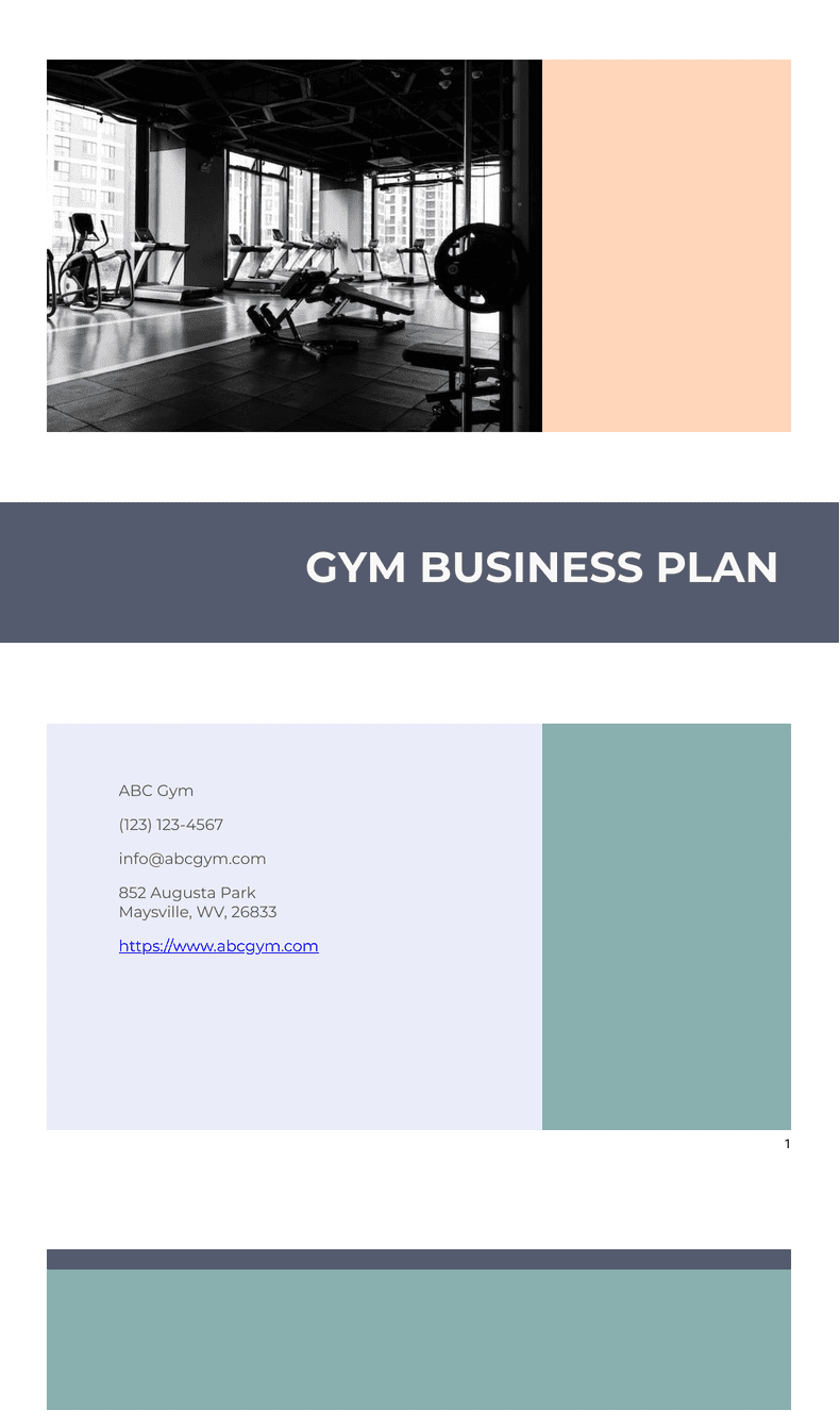 ladies gym business plan