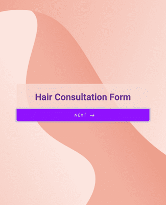 Form Templates: Hair Consultation Form