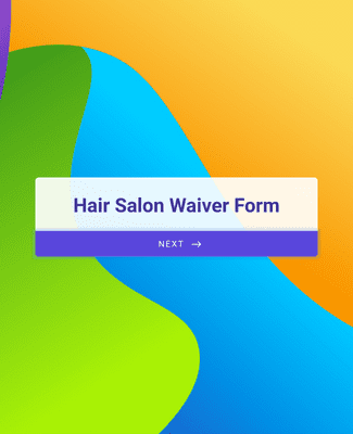 Form Templates: Hair Salon Waiver Form