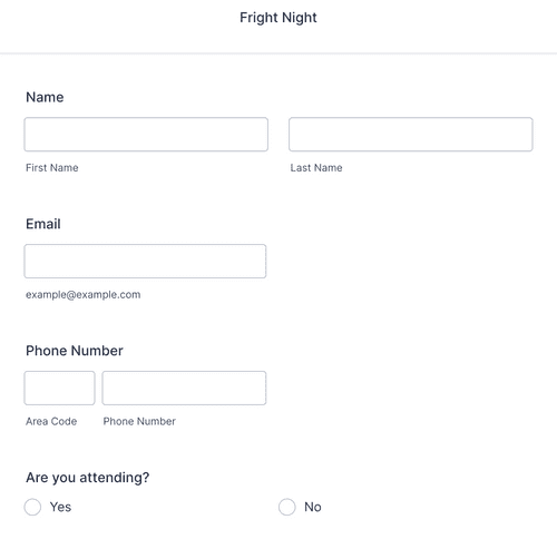 Halloween Potluck Invitation Form Template | Jotform