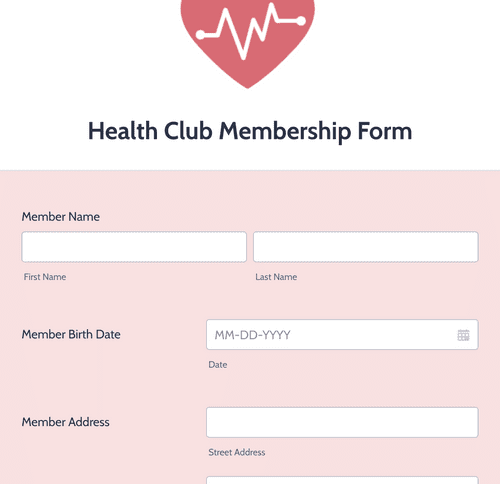 Wellness Center Member Registration