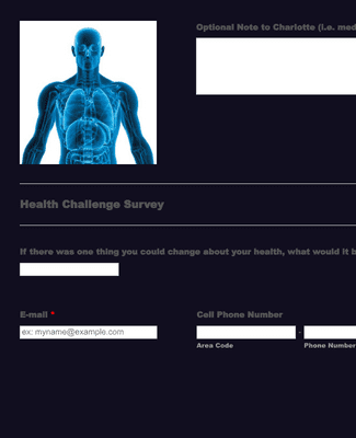 Form Templates: Health Challenges Survey
