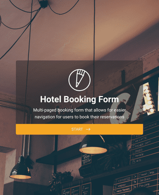 Form Templates: حجز غرفة فندق