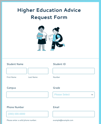 Form Templates: Higher Education Advice Request Form