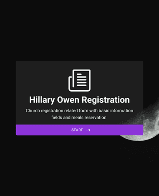Hillary Owen Church Registration Form