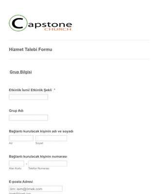 Hizmet Talebi Form Şablonu | Jotform