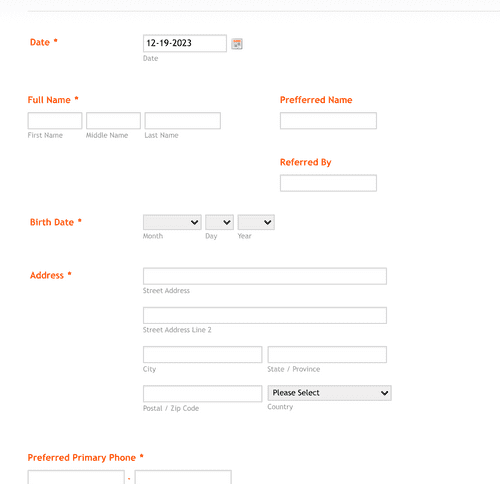Holistic Health Form Template | Jotform