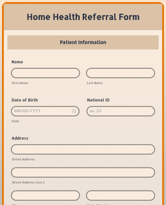 Home Health Referral Form Template Jotform
