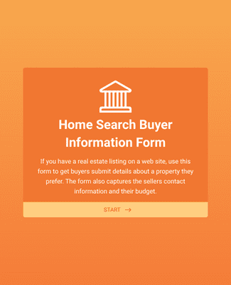 Buyer Information Form - Home Buyers