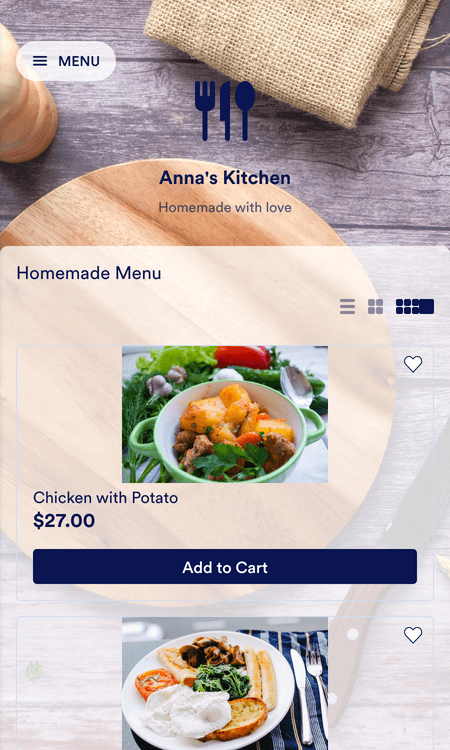 Homemade Food App