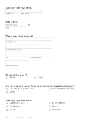 Insurance Policy Information Format Form Template | Jotform
