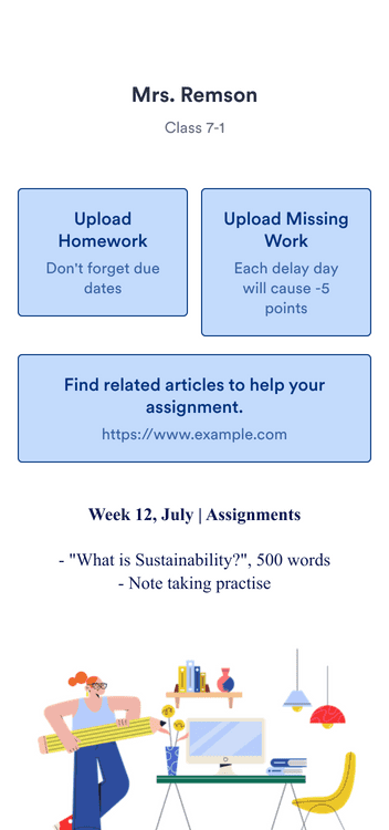 Homework Management App